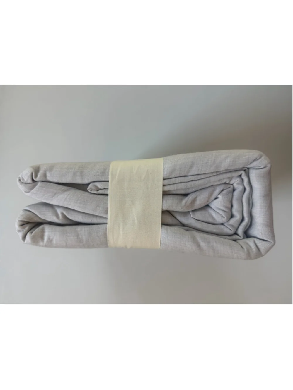 New with Damage-Casaluna Cashmere Blend Duvet Cover Set-King Light Grey
